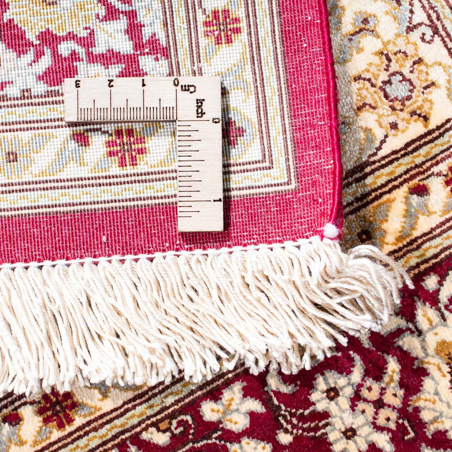 Tappeto orientale - Hereke - 122 x 76 cm - rosso scuro