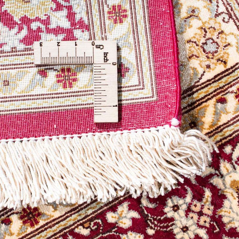 Tappeto orientale - Hereke - 122 x 76 cm - rosso scuro