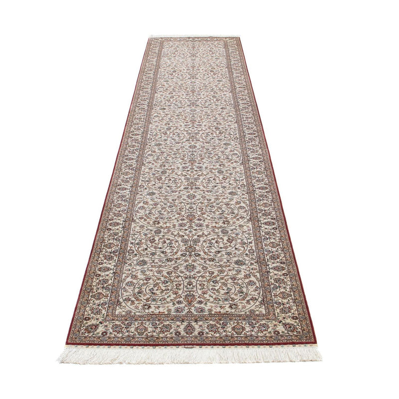 Tappeto corsia Tappeto orientale - Hereke - 368 x 78 cm - rosso scuro