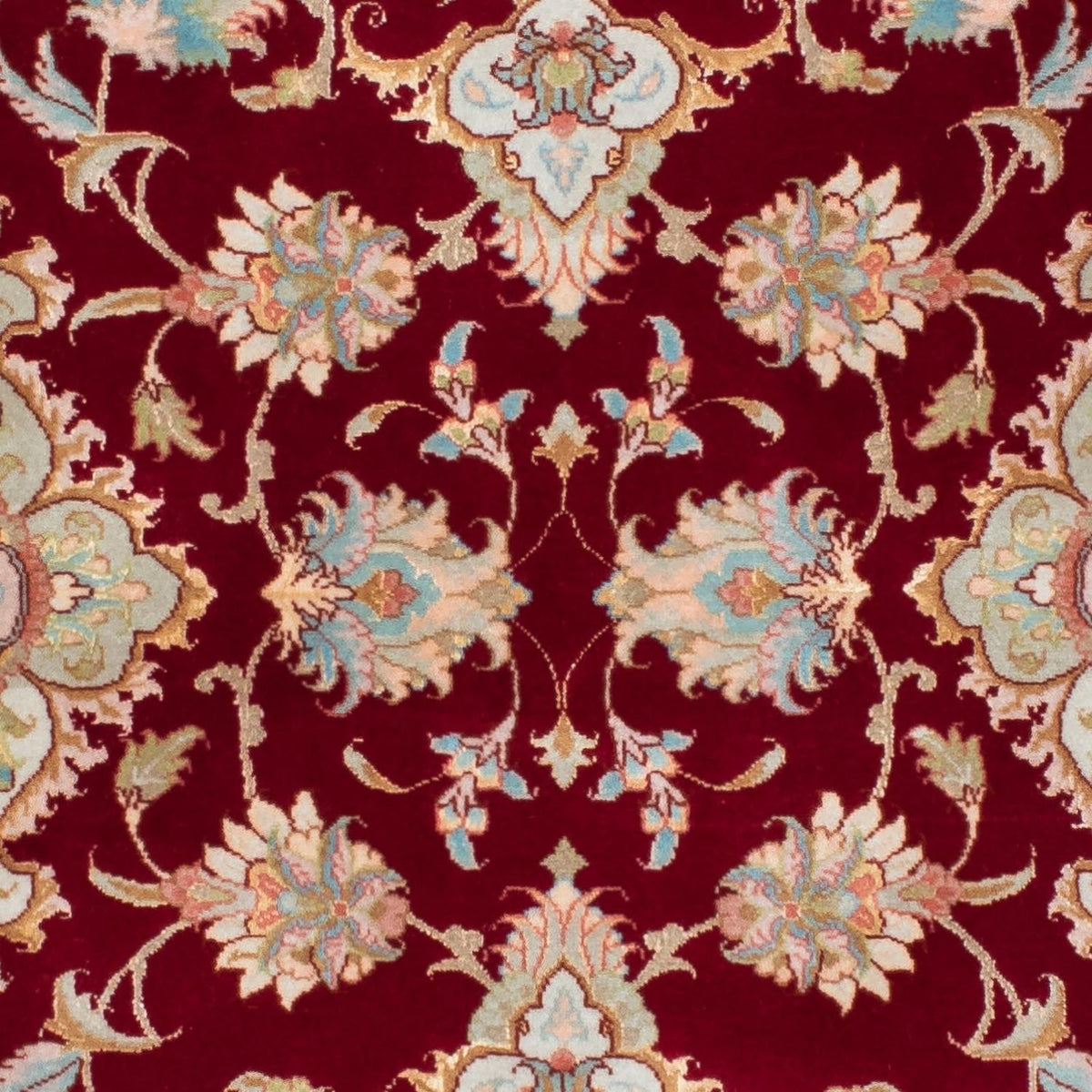 Tappeto corsia Tappeto Persero - Tabriz - 206 x 78 cm - rosso scuro