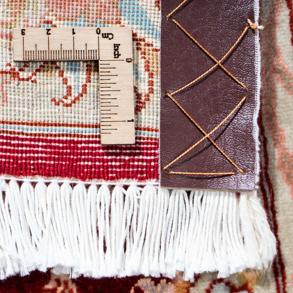 Tappeto corsia Tappeto Persero - Tabriz - 206 x 78 cm - rosso scuro