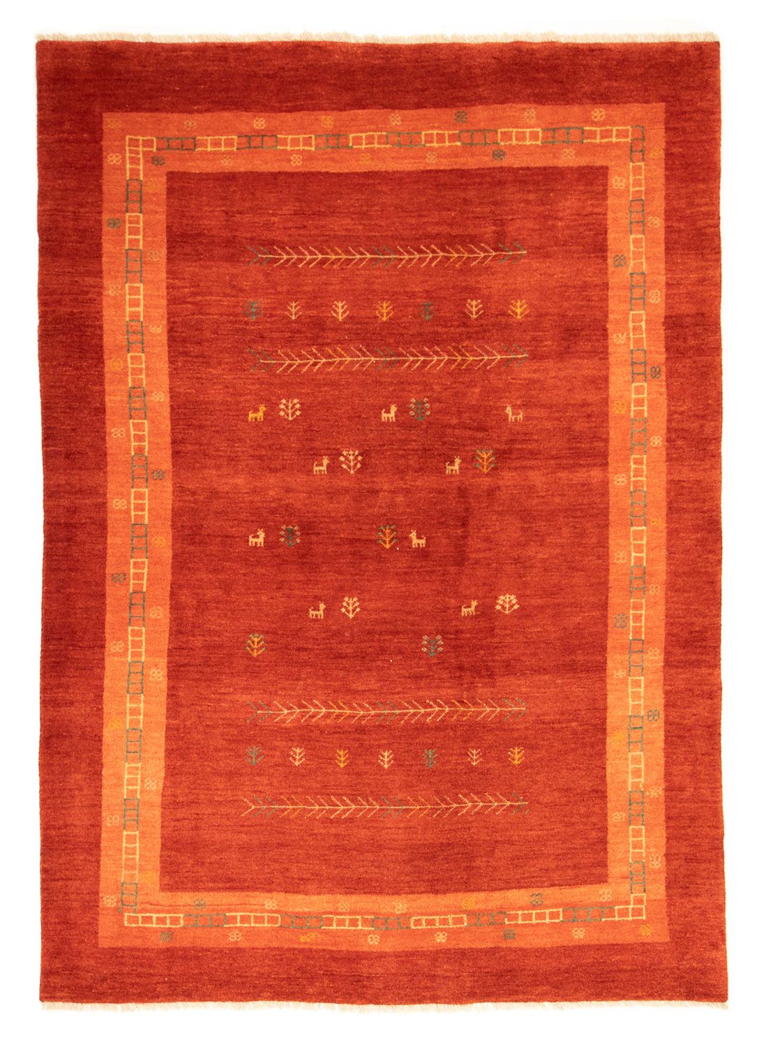 Tappeto Gabbeh - Loribaft Persero - 233 x 173 cm - rosso