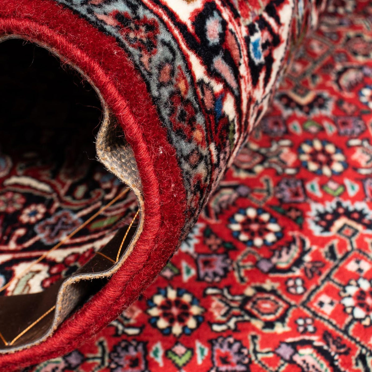 Tappeto Persero - Bidjar quadrato  - 205 x 205 cm - rosso scuro