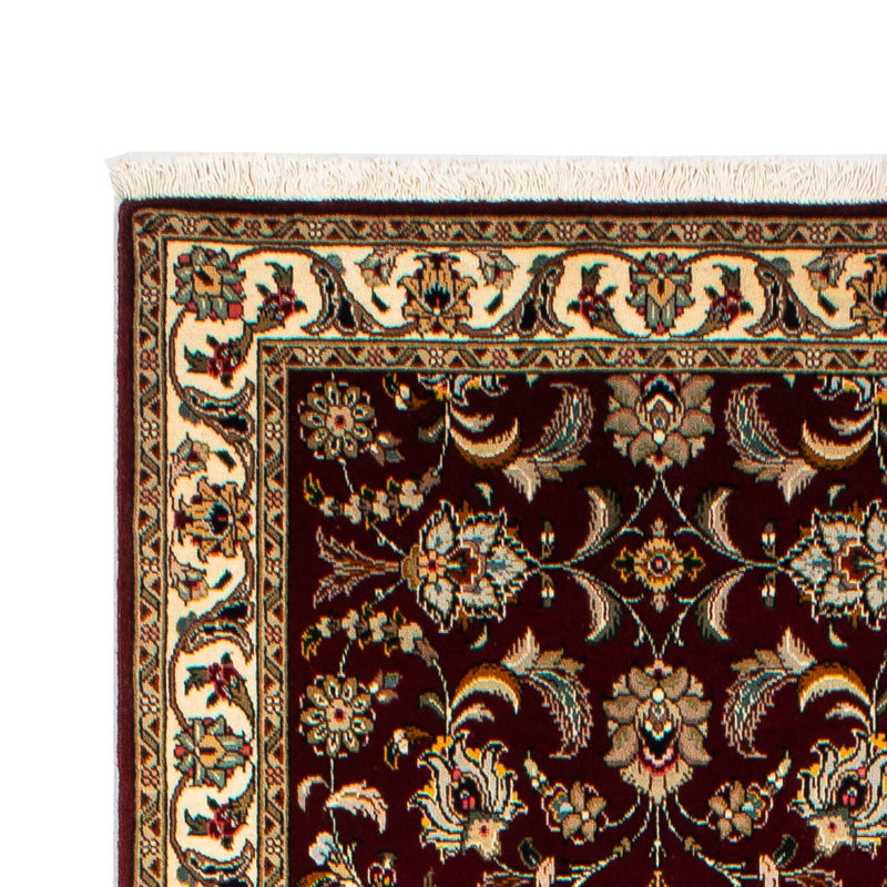 Tappeto corsia Tappeto Persero - Tabriz - Reale - 317 x 88 cm - rosso scuro