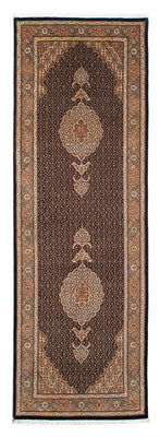 Tappeto corsia Tappeto Persero - Tabriz - 248 x 81 cm - blu scuro