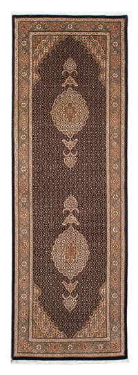 Tappeto corsia Tappeto Persero - Tabriz - 248 x 81 cm - blu scuro