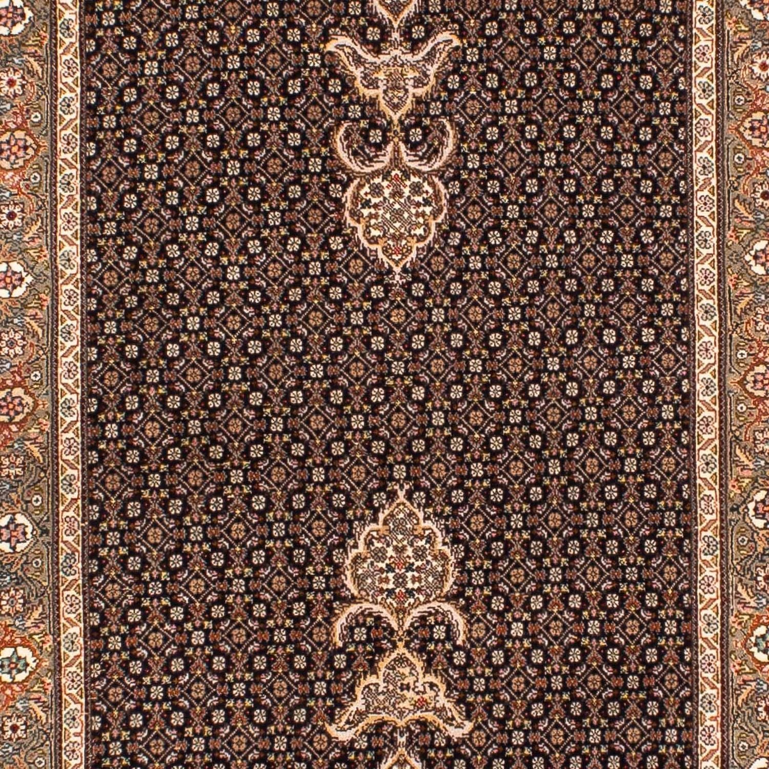 Tappeto corsia Tappeto Persero - Tabriz - 248 x 81 cm - blu scuro