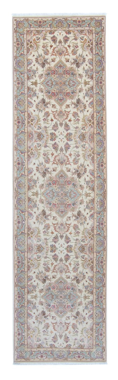 Tappeto corsia Tappeto Persero - Tabriz - Reale - 360 x 90 cm - beige