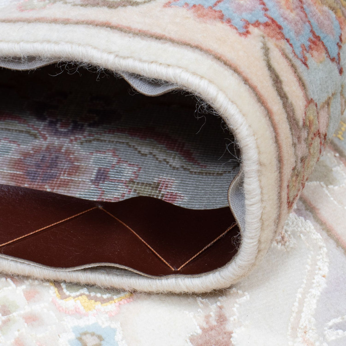 Tappeto corsia Tappeto Persero - Tabriz - Reale - 360 x 90 cm - beige