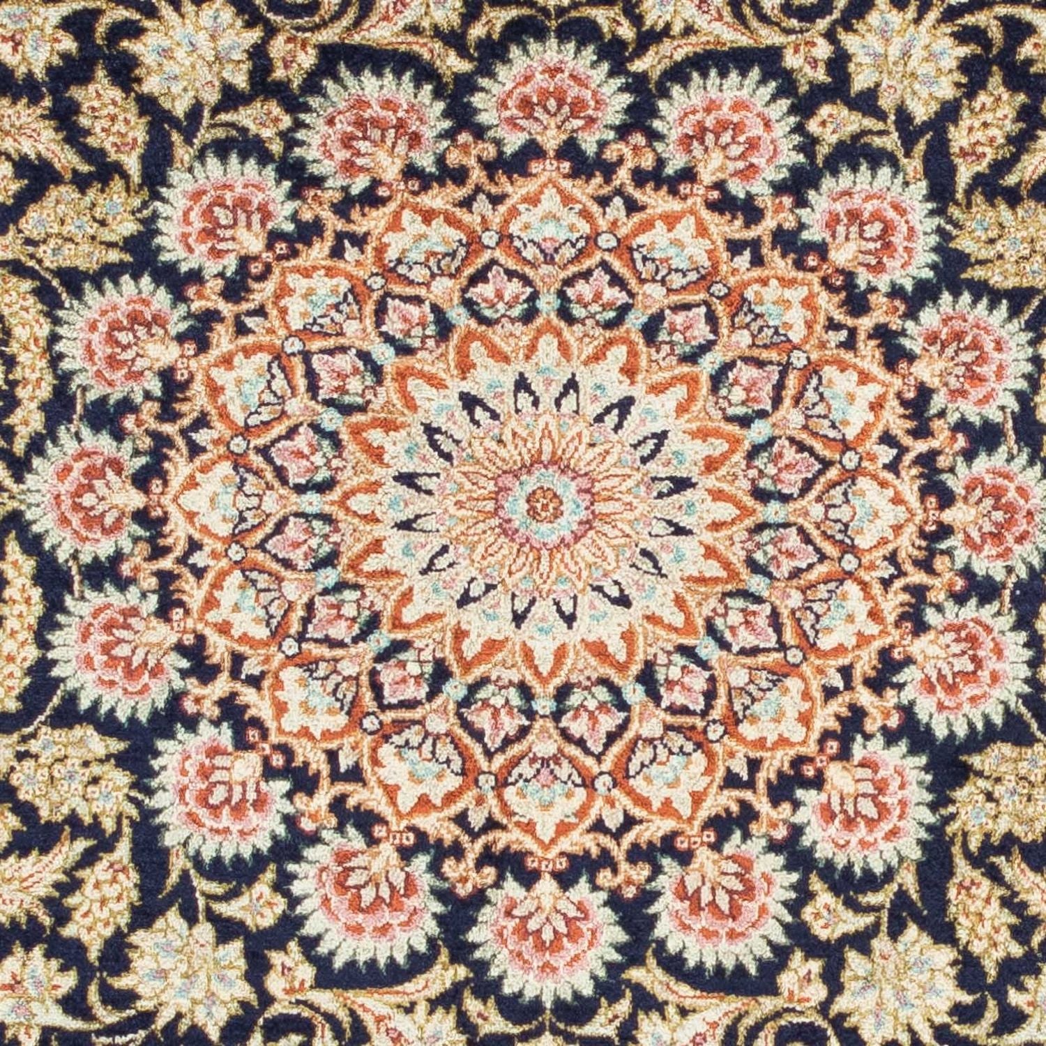 Tappeto Persero - Ghom - 120 x 79 cm - blu scuro