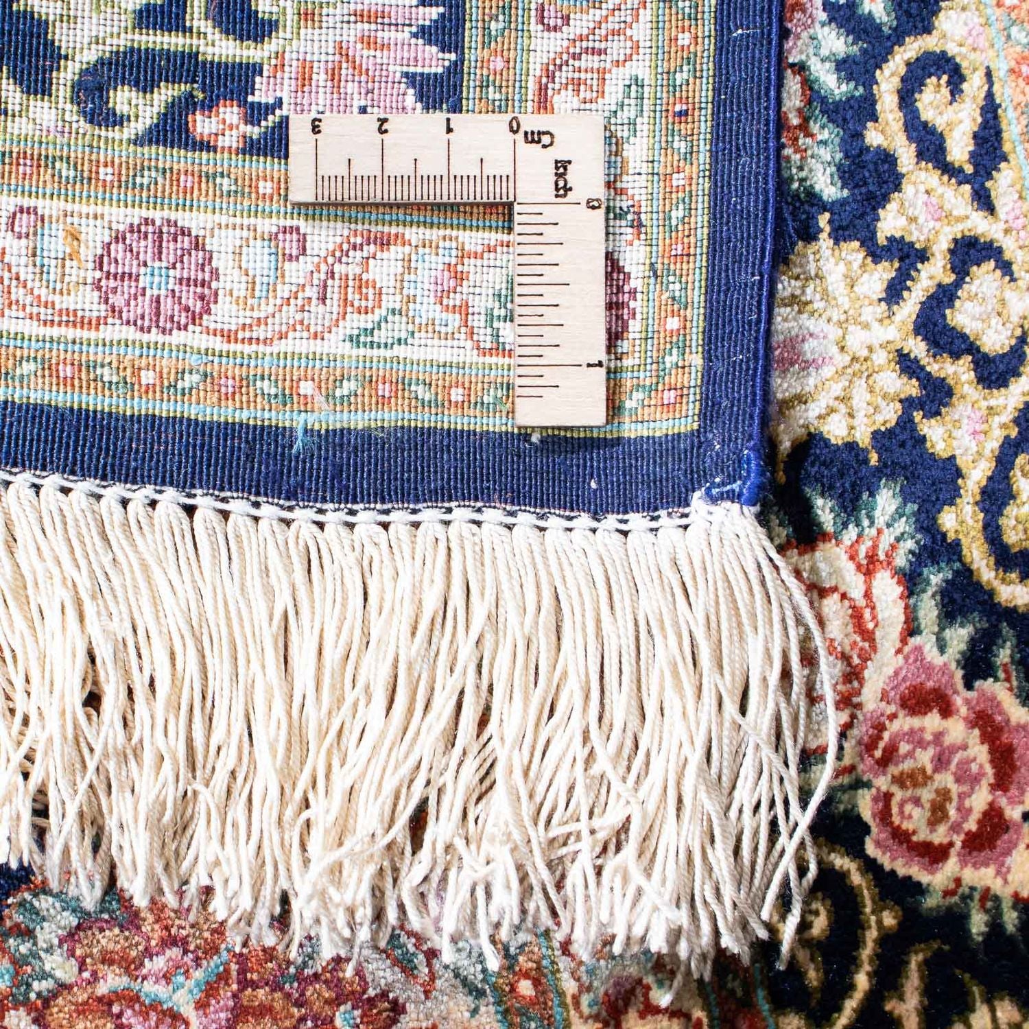 Tappeto Persero - Ghom - 120 x 79 cm - blu scuro