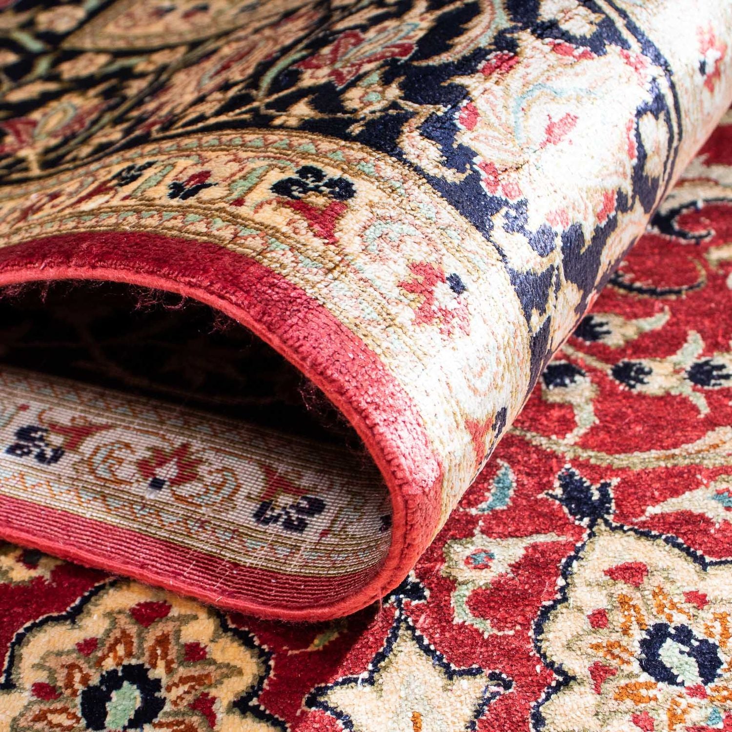 Tappeto Persero - Ghom - 151 x 100 cm - rosso