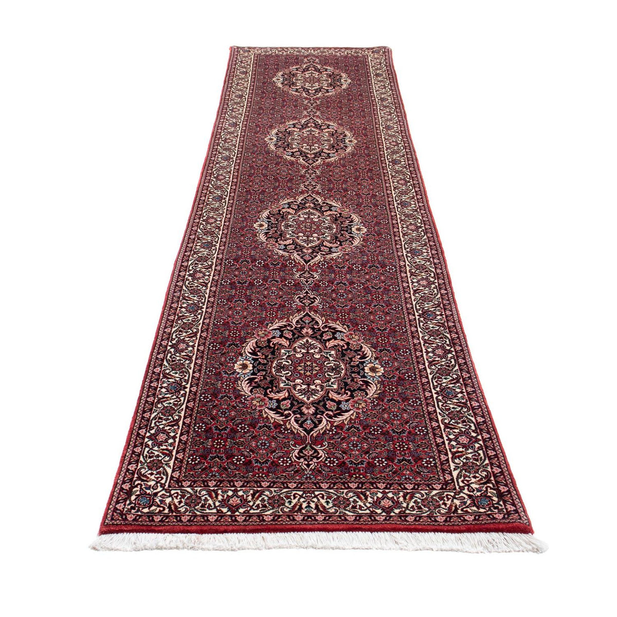 Tappeto corsia Tappeto Persero - Bidjar - 363 x 83 cm - rosso scuro