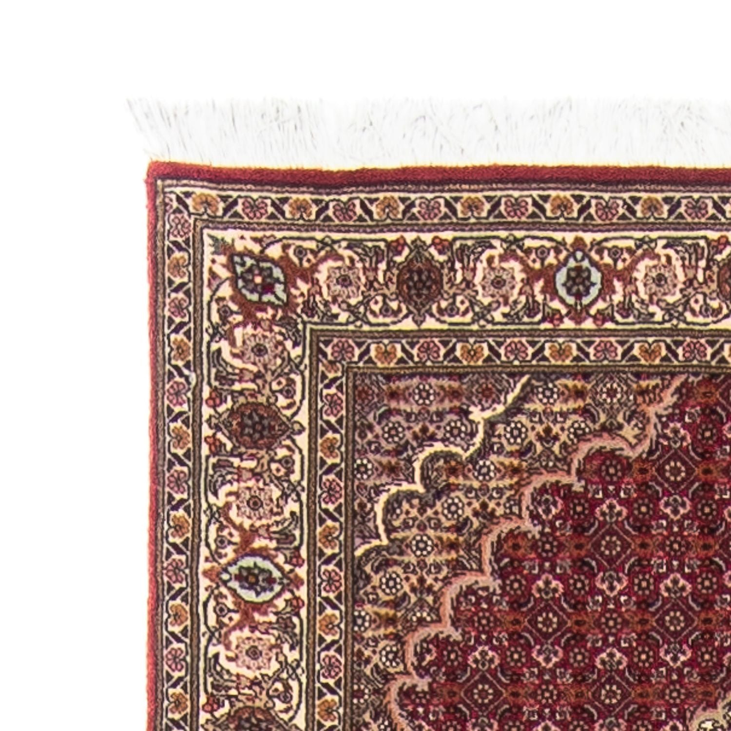 Tappeto corsia Tappeto Persero - Tabriz - 351 x 83 cm - rosso scuro