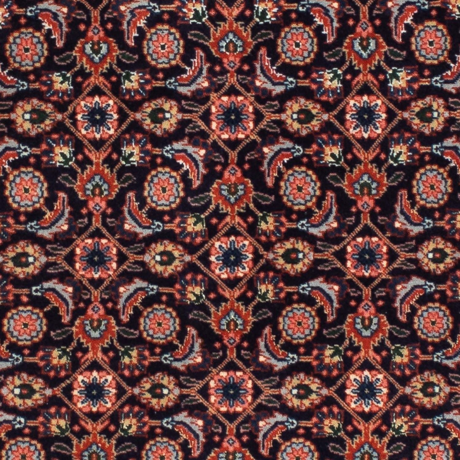 Tappeto corsia Tappeto Persero - Tabriz - 210 x 75 cm - blu scuro