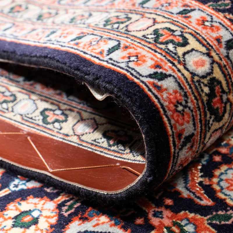 Tappeto corsia Tappeto Persero - Tabriz - 210 x 75 cm - blu scuro