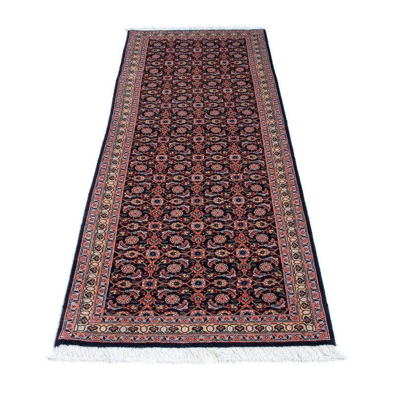 Tappeto corsia Tappeto Persero - Tabriz - 210 x 75 cm - blu scuro