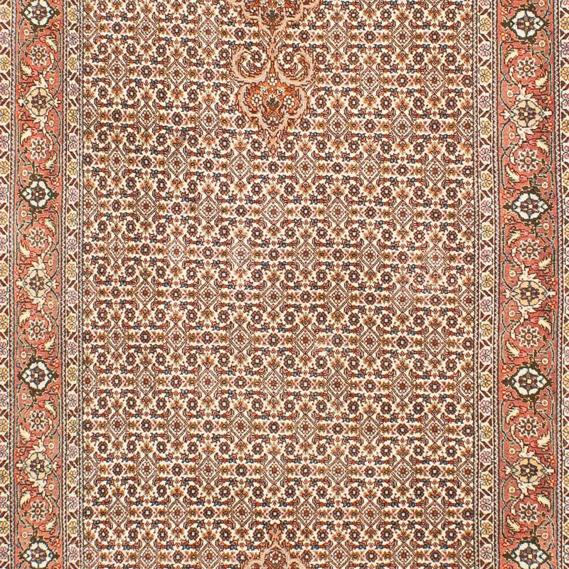 Tappeto corsia Tappeto Persero - Tabriz - 302 x 85 cm - marrone chiaro