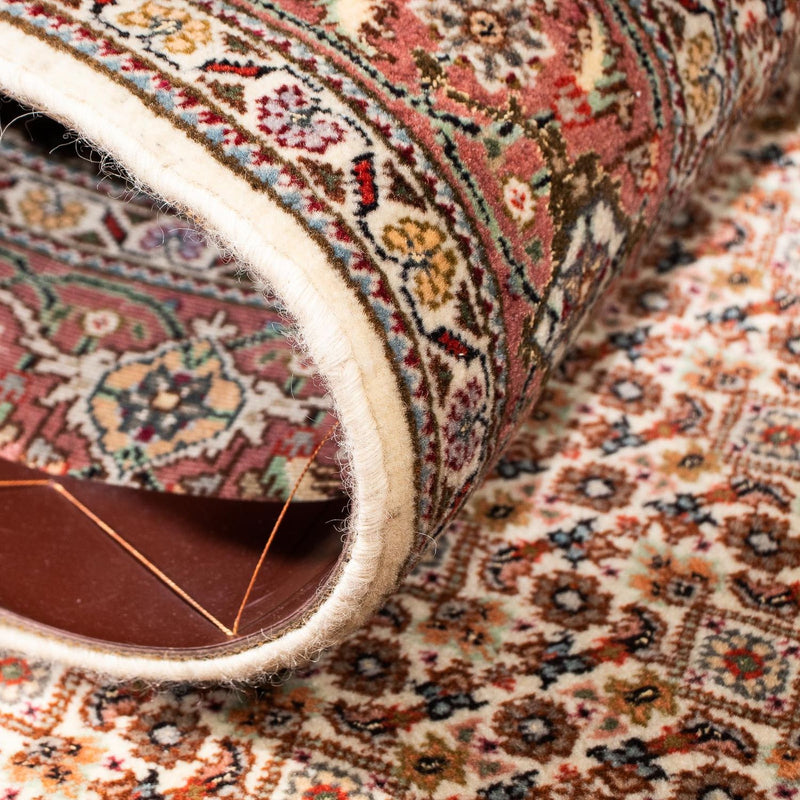 Tappeto corsia Tappeto Persero - Tabriz - 302 x 85 cm - marrone chiaro