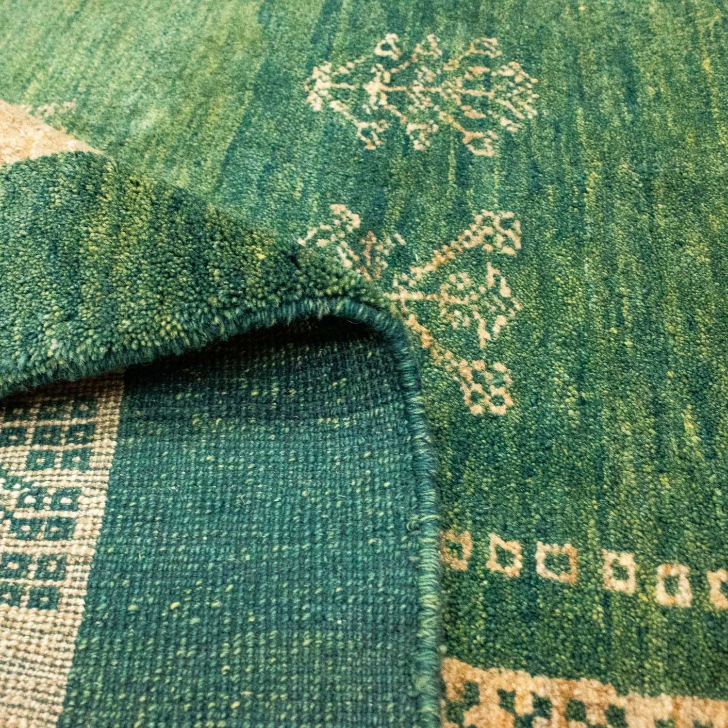 Tappeto Gabbeh - Persero - 188 x 151 cm - verde