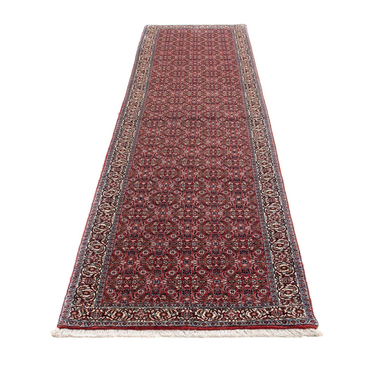 Tappeto corsia Tappeto Persero - Bidjar - 385 x 84 cm - rosso scuro