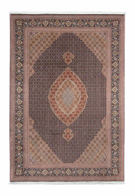 Tappeto Persero - Tabriz - 303 x 202 cm - marrone scuro