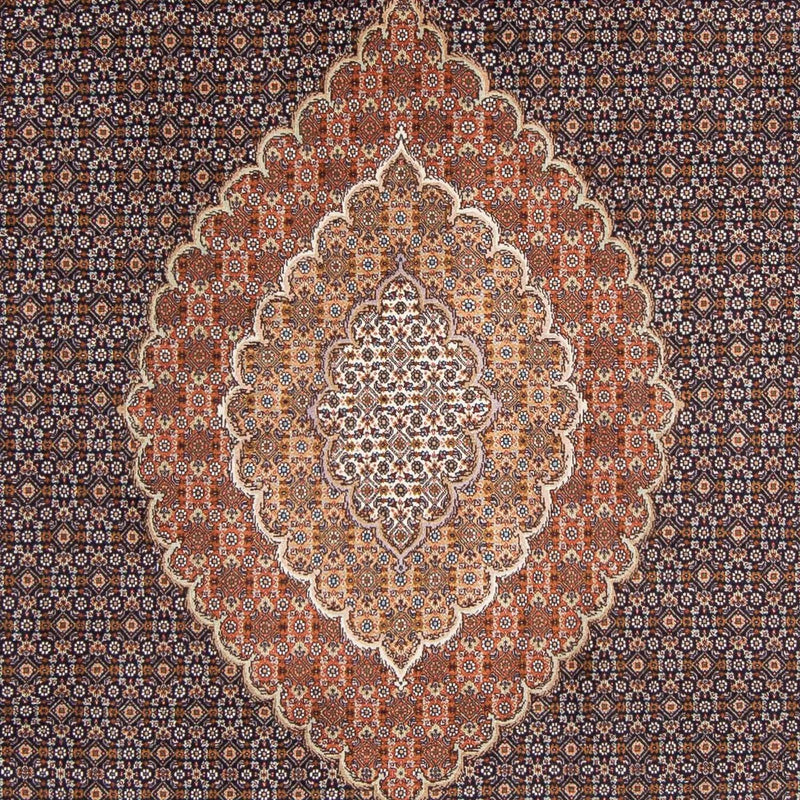 Tappeto Persero - Tabriz - 303 x 202 cm - marrone scuro