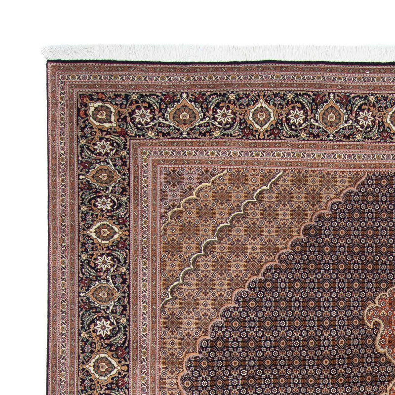 Tappeto Persero - Tabriz - 303 x 202 cm - marrone scuro