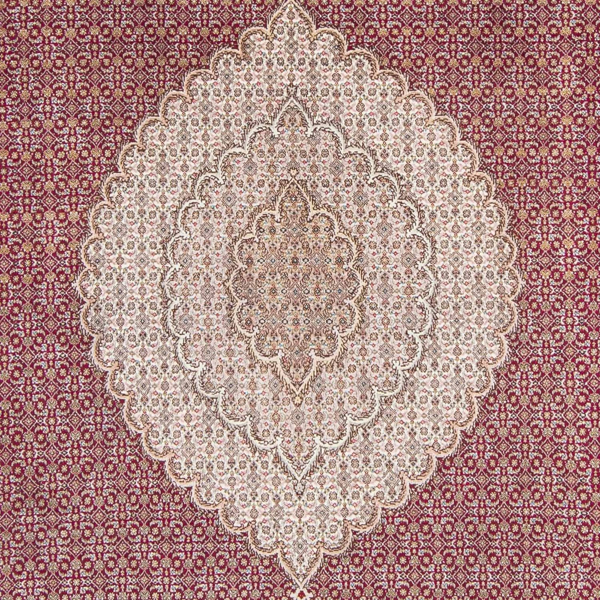 Tappeto Persero - Tabriz - 308 x 200 cm - rosso scuro