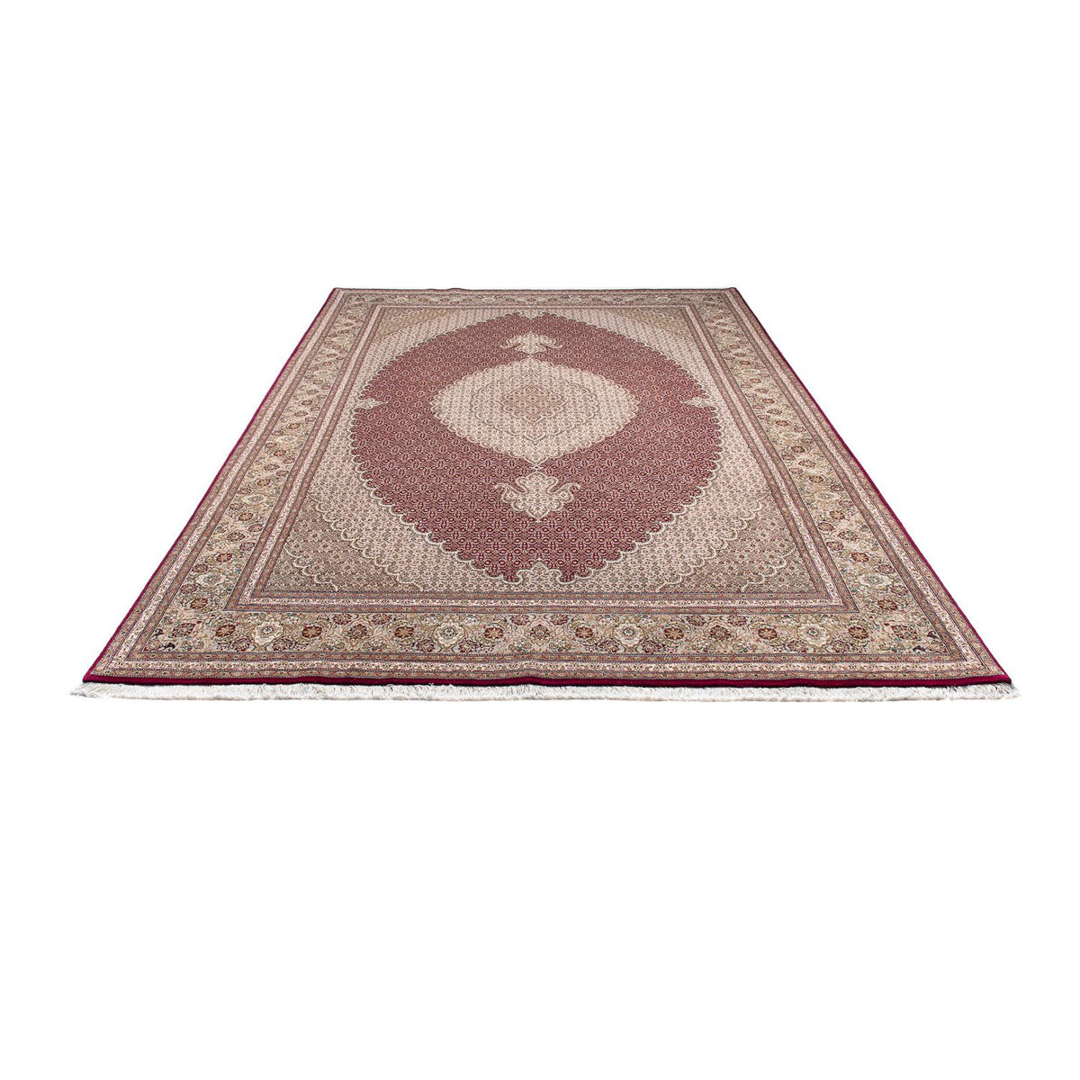 Tappeto Persero - Tabriz - 308 x 200 cm - rosso scuro