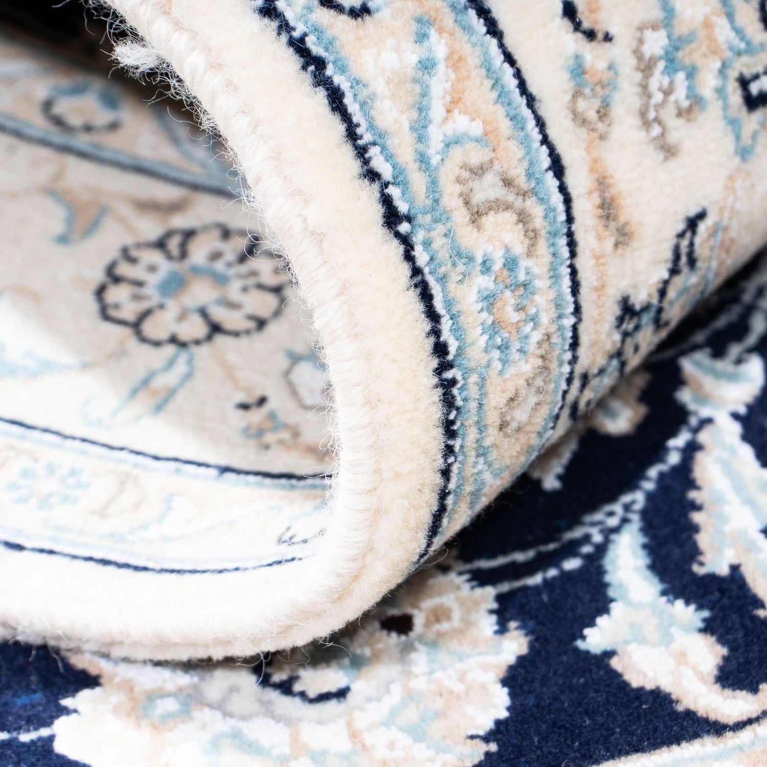 Tappeto Persero - Nain - Reale - 150 x 98 cm - blu scuro