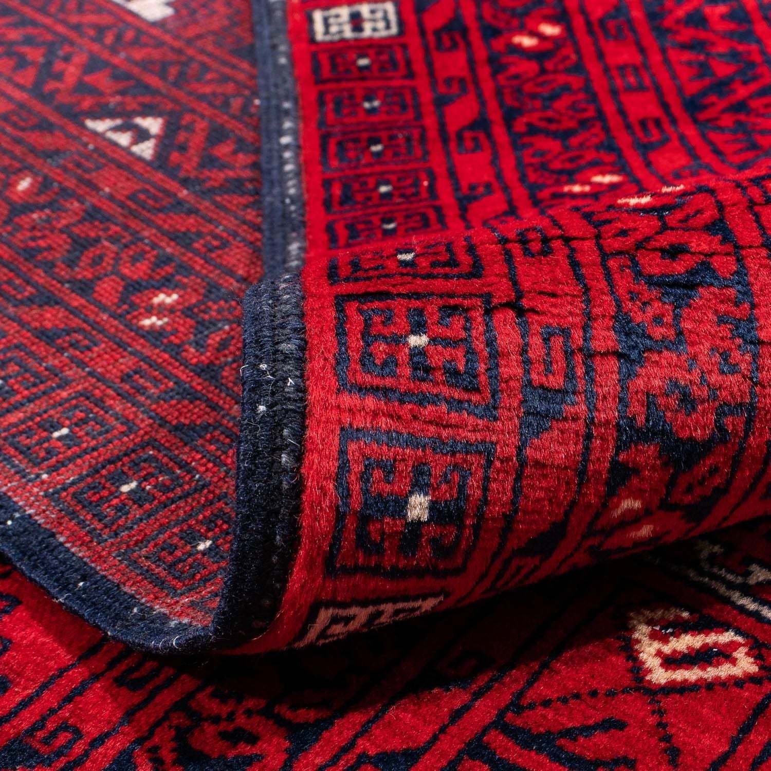 Tappeto Turkaman - 248 x 163 cm - rosso scuro