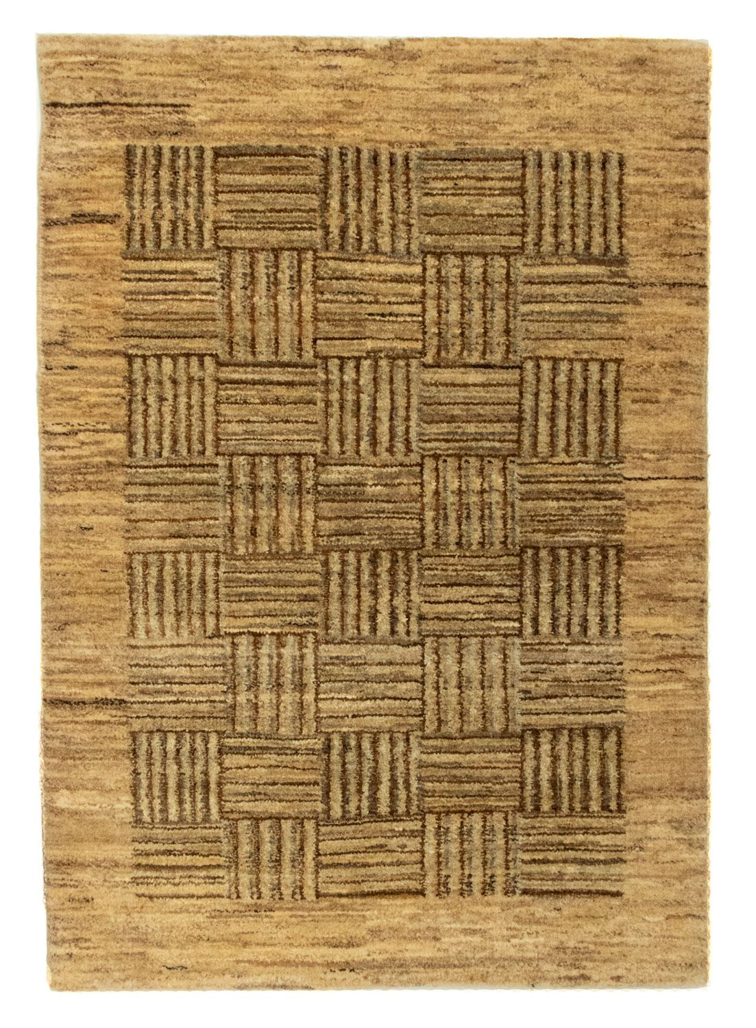 Tappeto Gabbeh - Indus - 93 x 65 cm - marrone chiaro