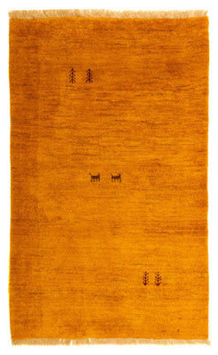 Tappeto Gabbeh - Persero - 132 x 86 cm - oro