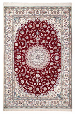 Tappeto Persero - Nain - Premio - 227 x 153 cm - rosso scuro