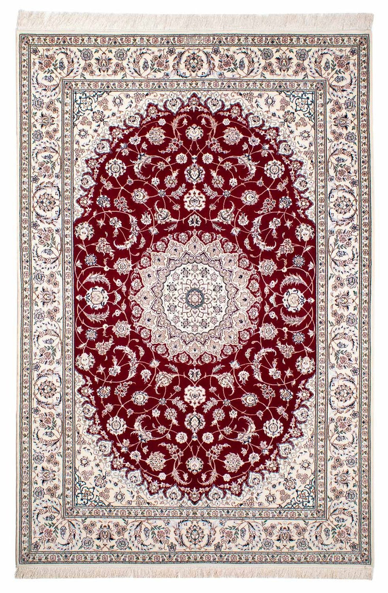 Tappeto Persero - Nain - Premio - 227 x 153 cm - rosso scuro