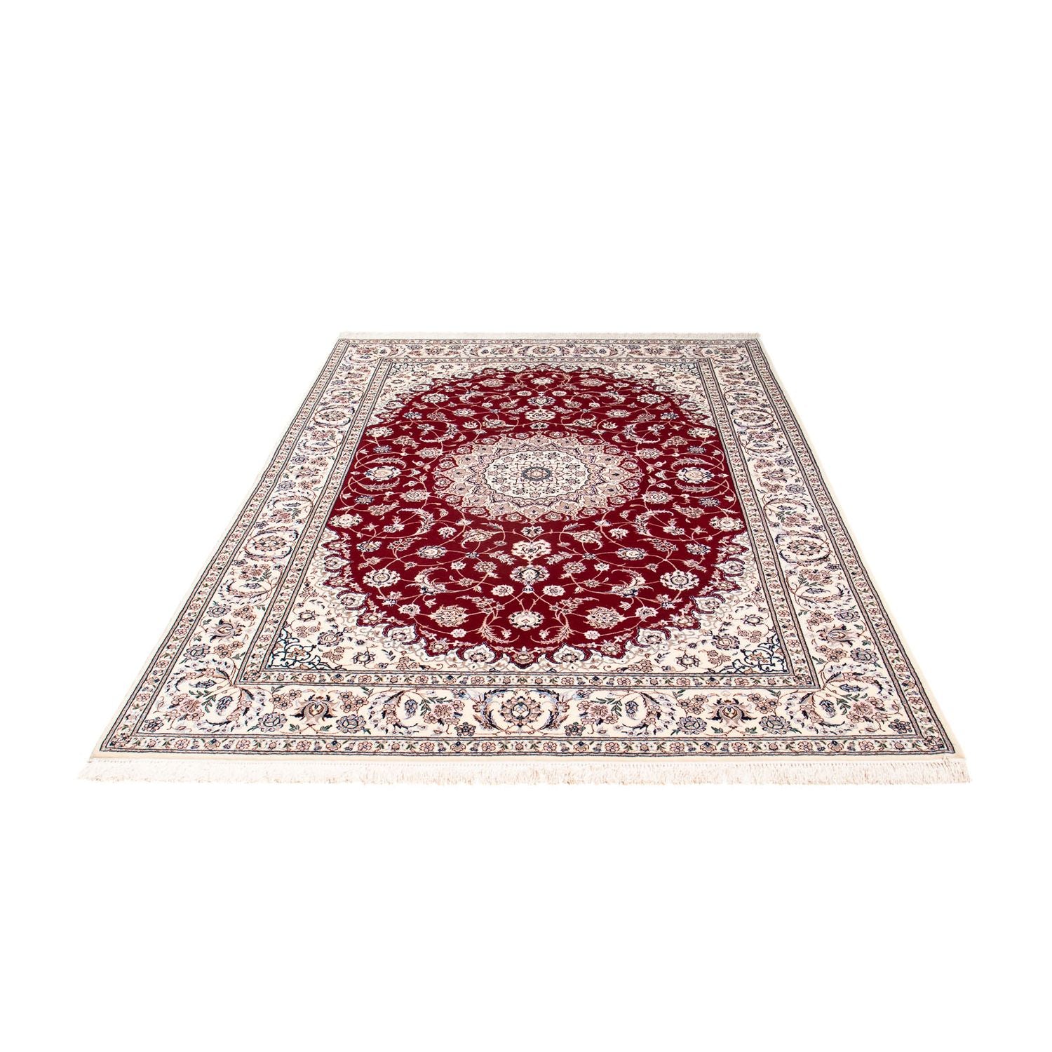 Tappeto Persero - Nain - Premio - 227 x 153 cm - rosso scuro