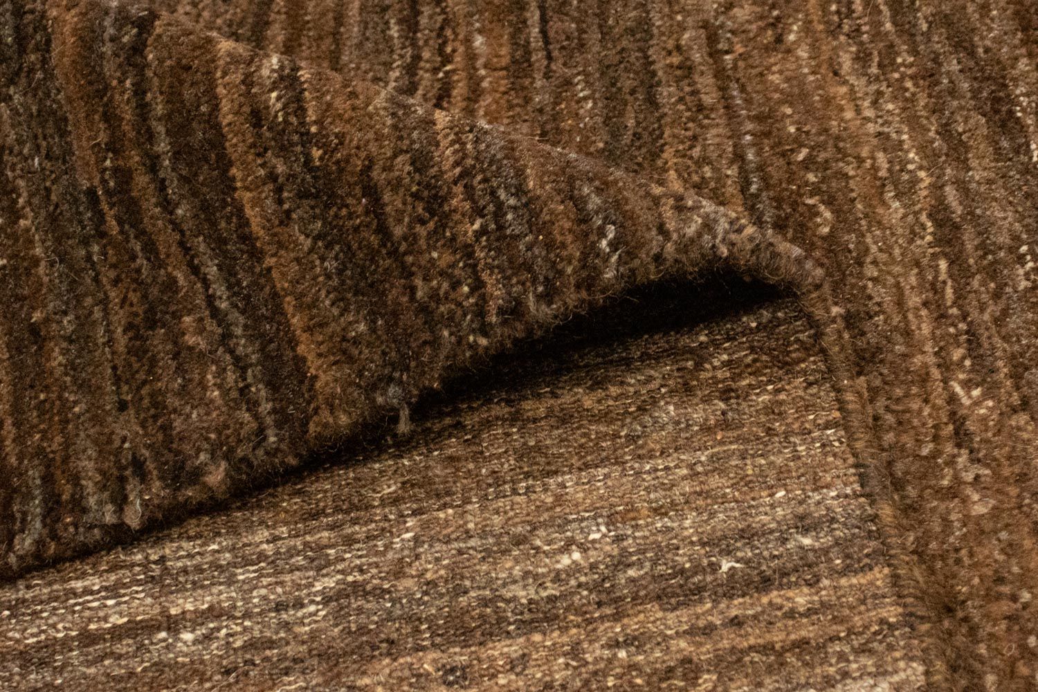 Tappeto Gabbeh - Indus - 245 x 170 cm - marrone scuro