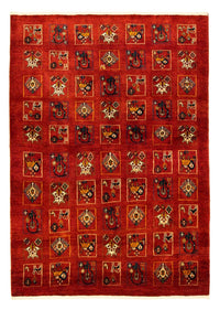 Tappeto Gabbeh - Kashkuli Persero - 214 x 145 cm - rosso scuro