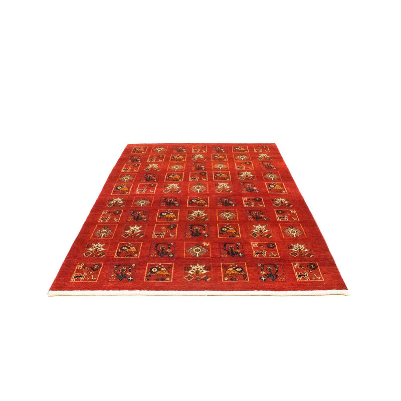 Tappeto Gabbeh - Kashkuli Persero - 214 x 145 cm - rosso scuro