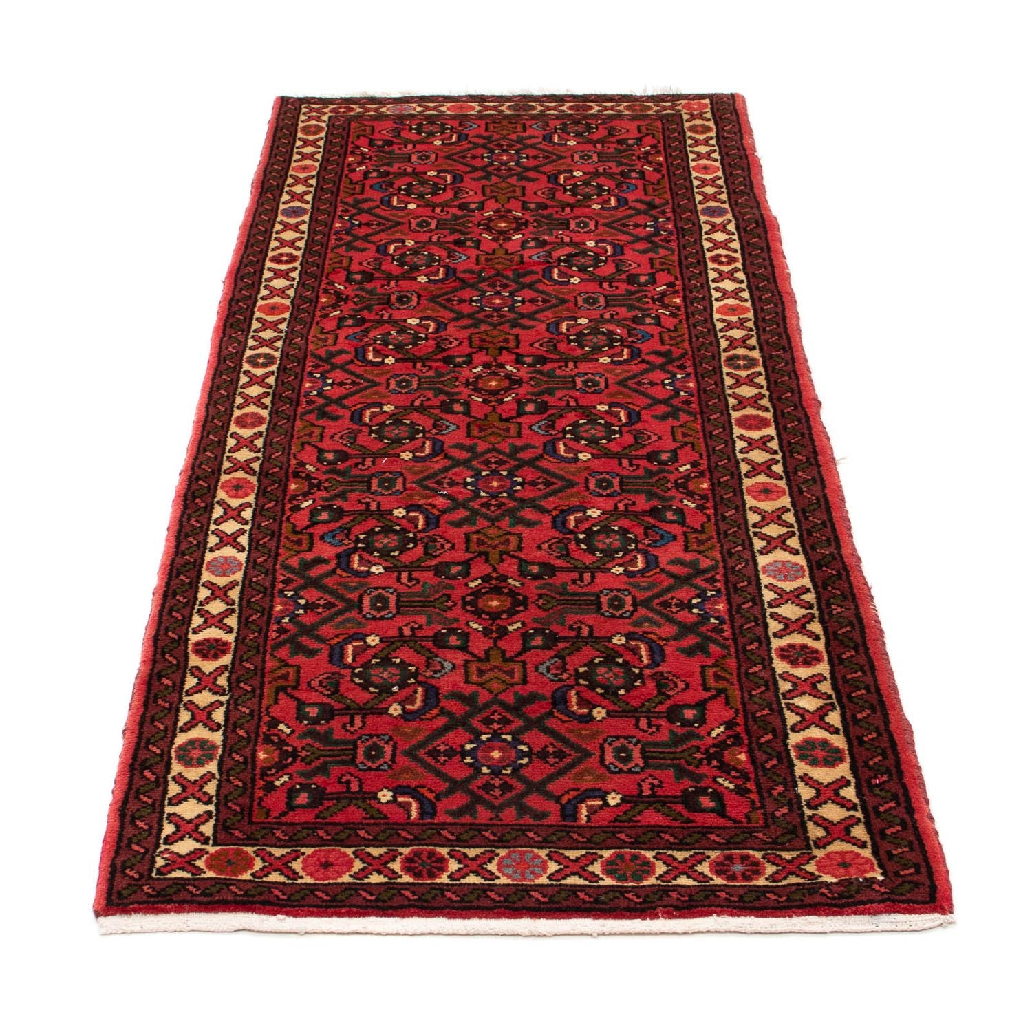 Tappeto corsia Tappeto Persero - Nomade - 195 x 74 cm - rosso scuro