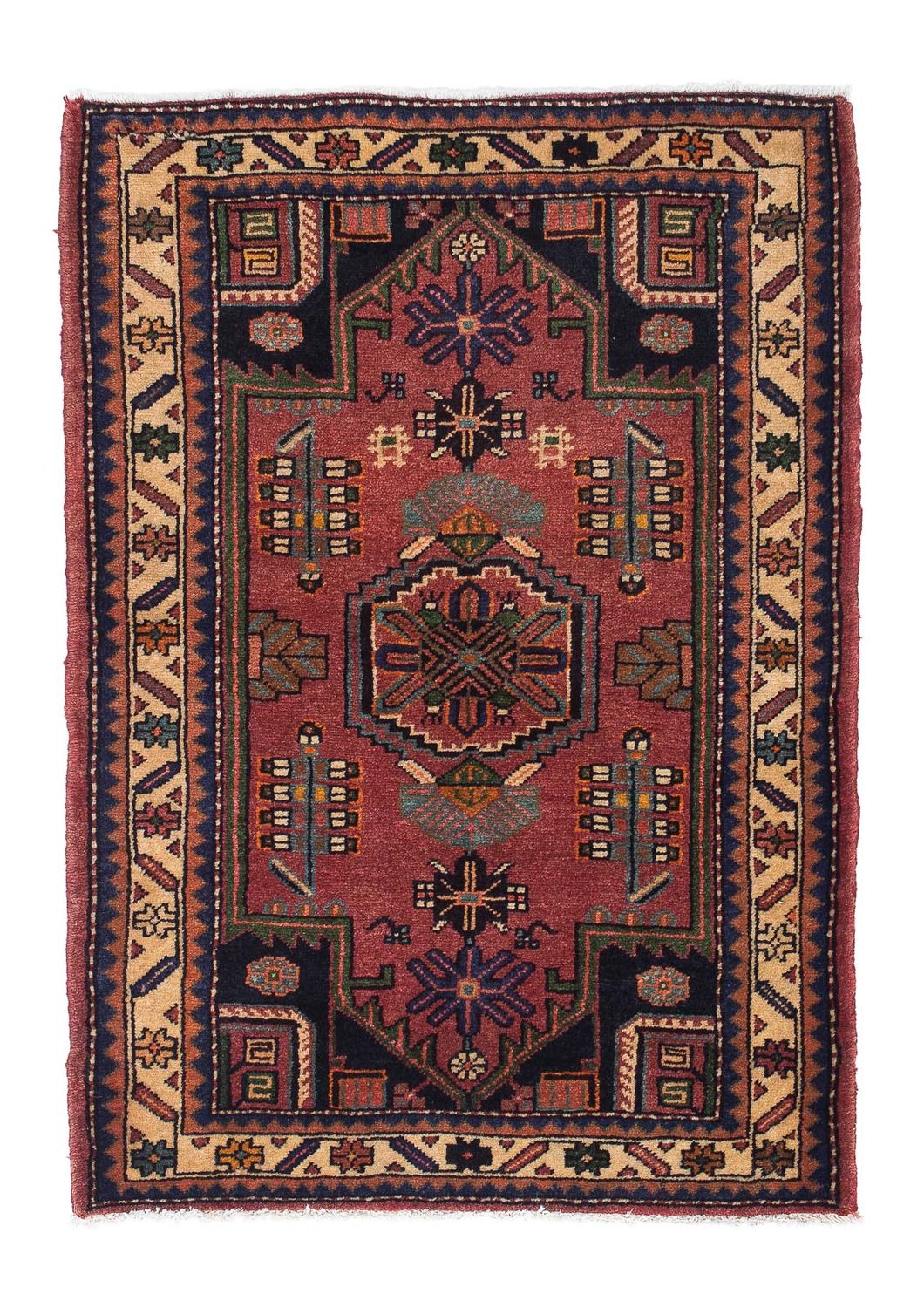 Tappeto Persero - Nomade - 120 x 86 cm - rosso scuro