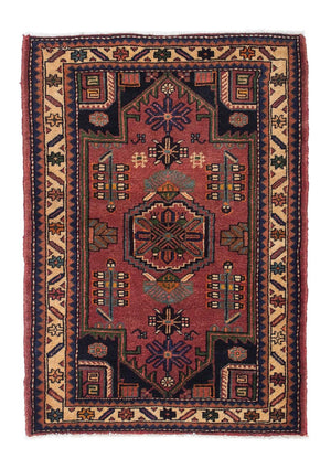 Tappeto Persero - Nomade - 120 x 86 cm - rosso scuro