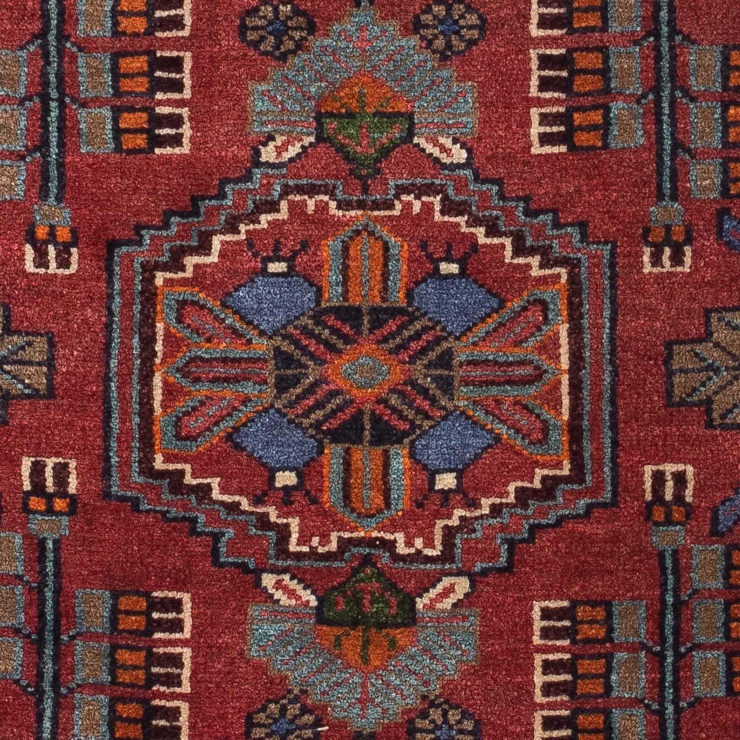 Tappeto Persero - Nomade - 118 x 81 cm - rosso scuro