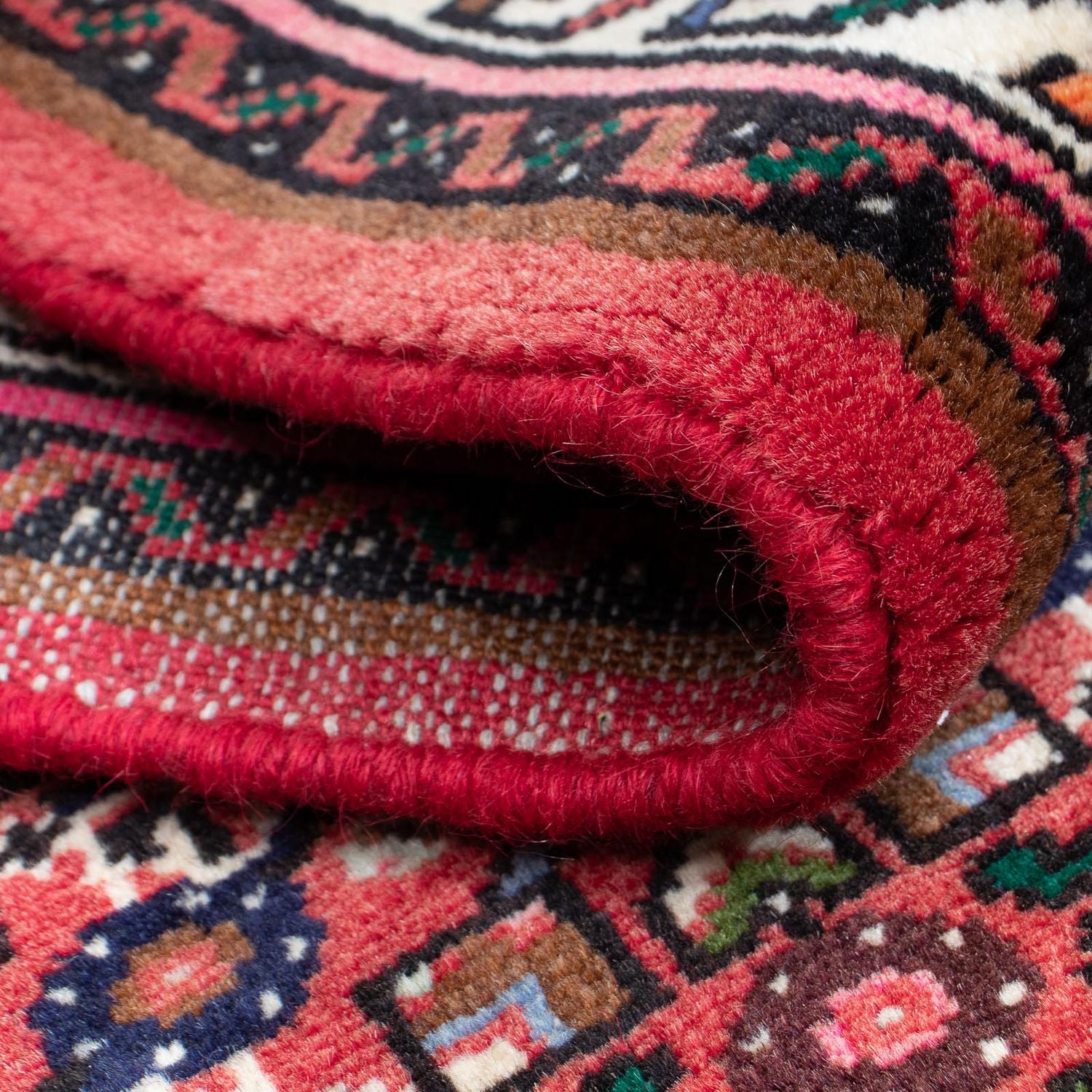 Tappeto corsia Tappeto Persero - Nomade - 205 x 75 cm - rosso scuro