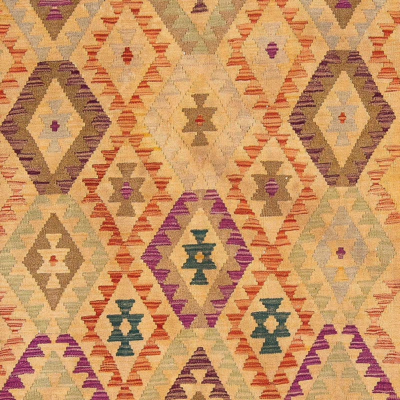 Tappeto Kelim - Splash - 295 x 196 cm - marrone chiaro