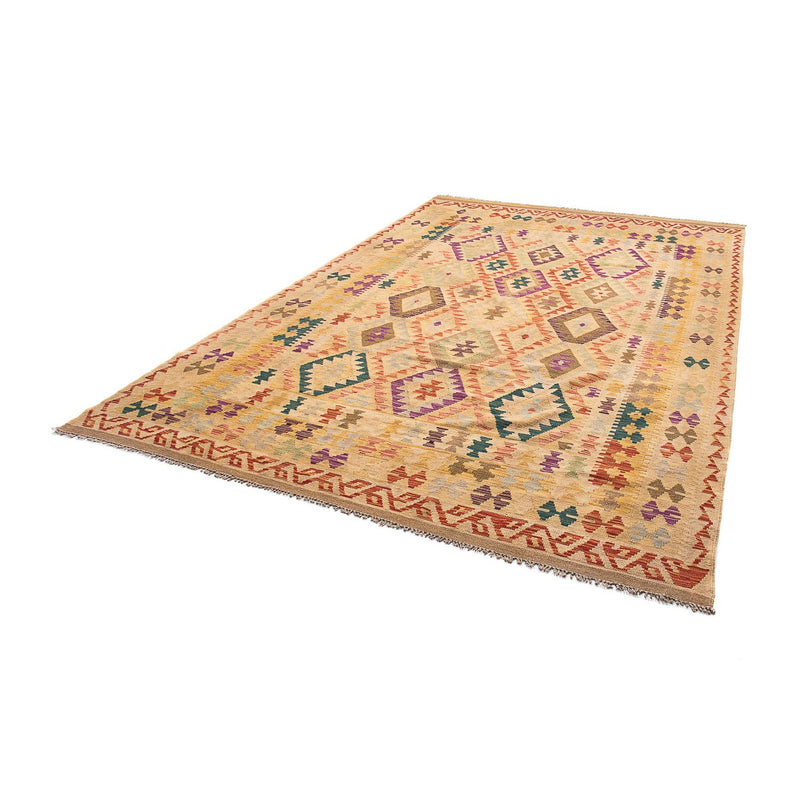 Tappeto Kelim - Splash - 295 x 196 cm - marrone chiaro