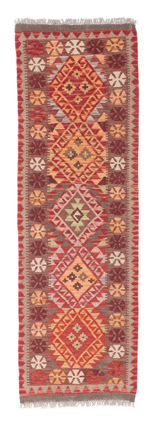 Tappeto corsia Tappeto Kelim - Splash - 183 x 58 cm - rosso