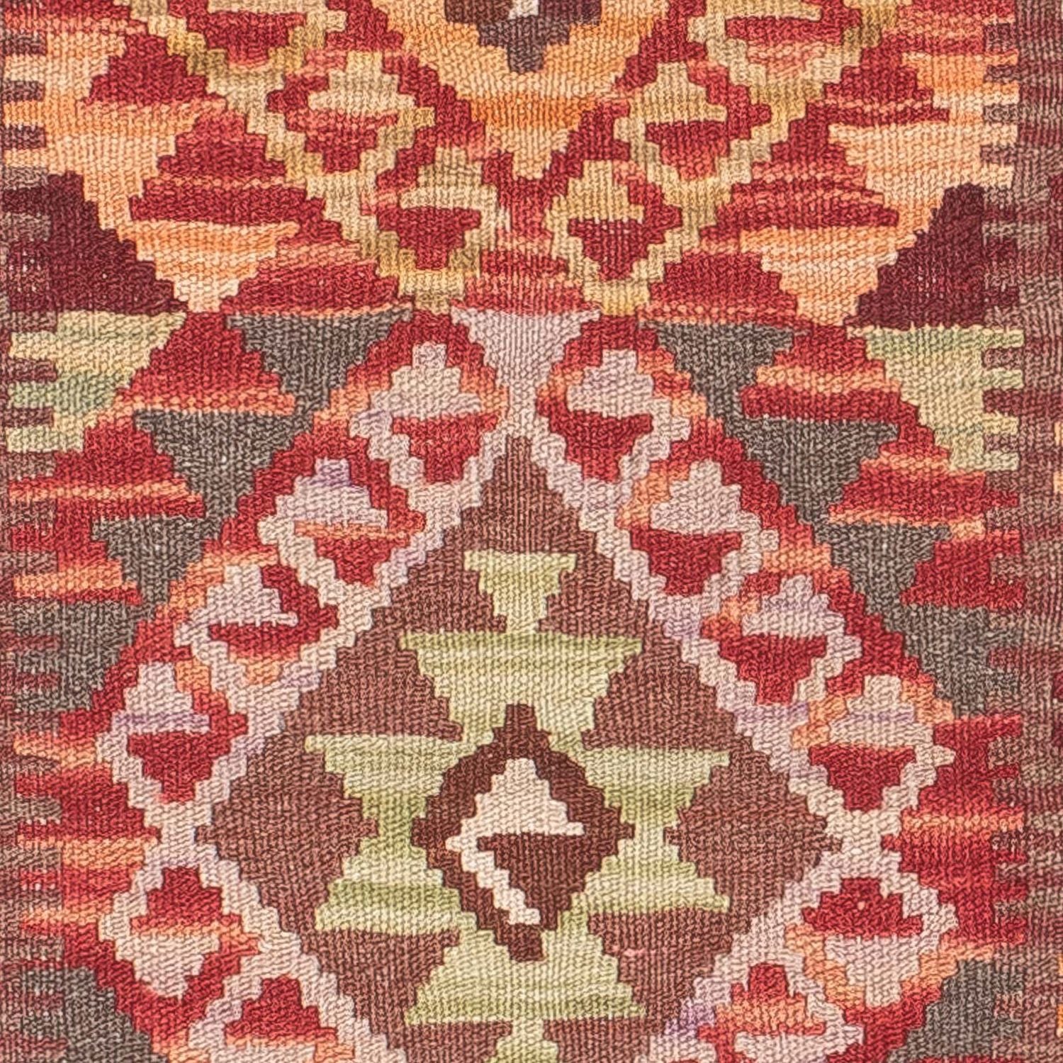 Tappeto corsia Tappeto Kelim - Splash - 183 x 58 cm - rosso