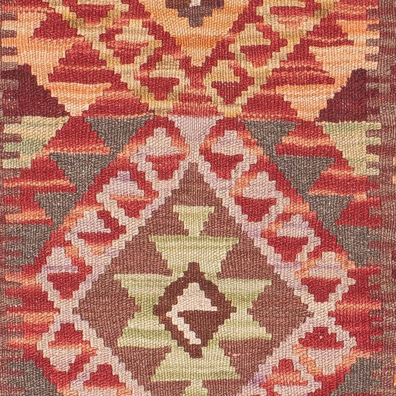 Tappeto corsia Tappeto Kelim - Splash - 183 x 58 cm - rosso